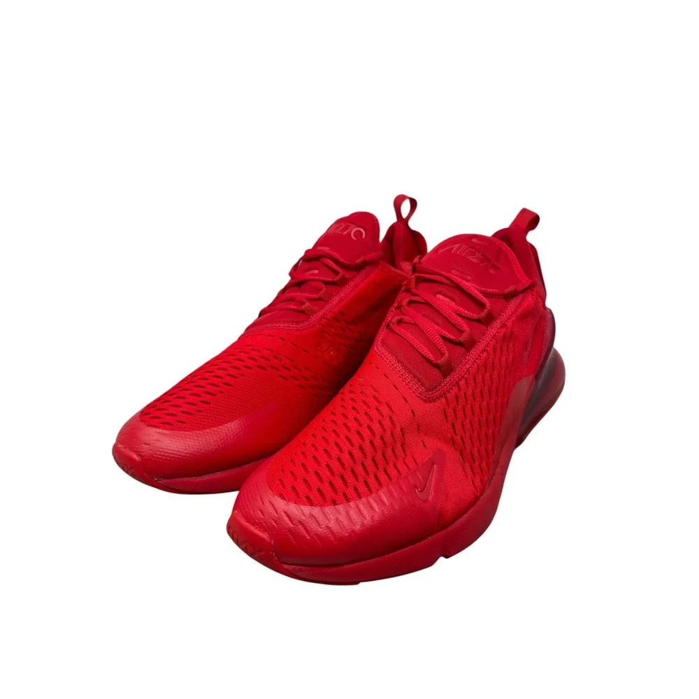 Nike Air Max 270 Mens Size 15 Red CV7544-600 Triple Red Mesh Sneakers